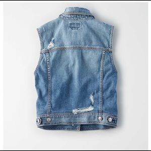 America Eagle denim vest